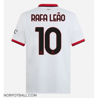 Billige Fotballdrakt AC Milan Rafael Leao #10 Replika Bortedrakt 2024-25 Kortermet
